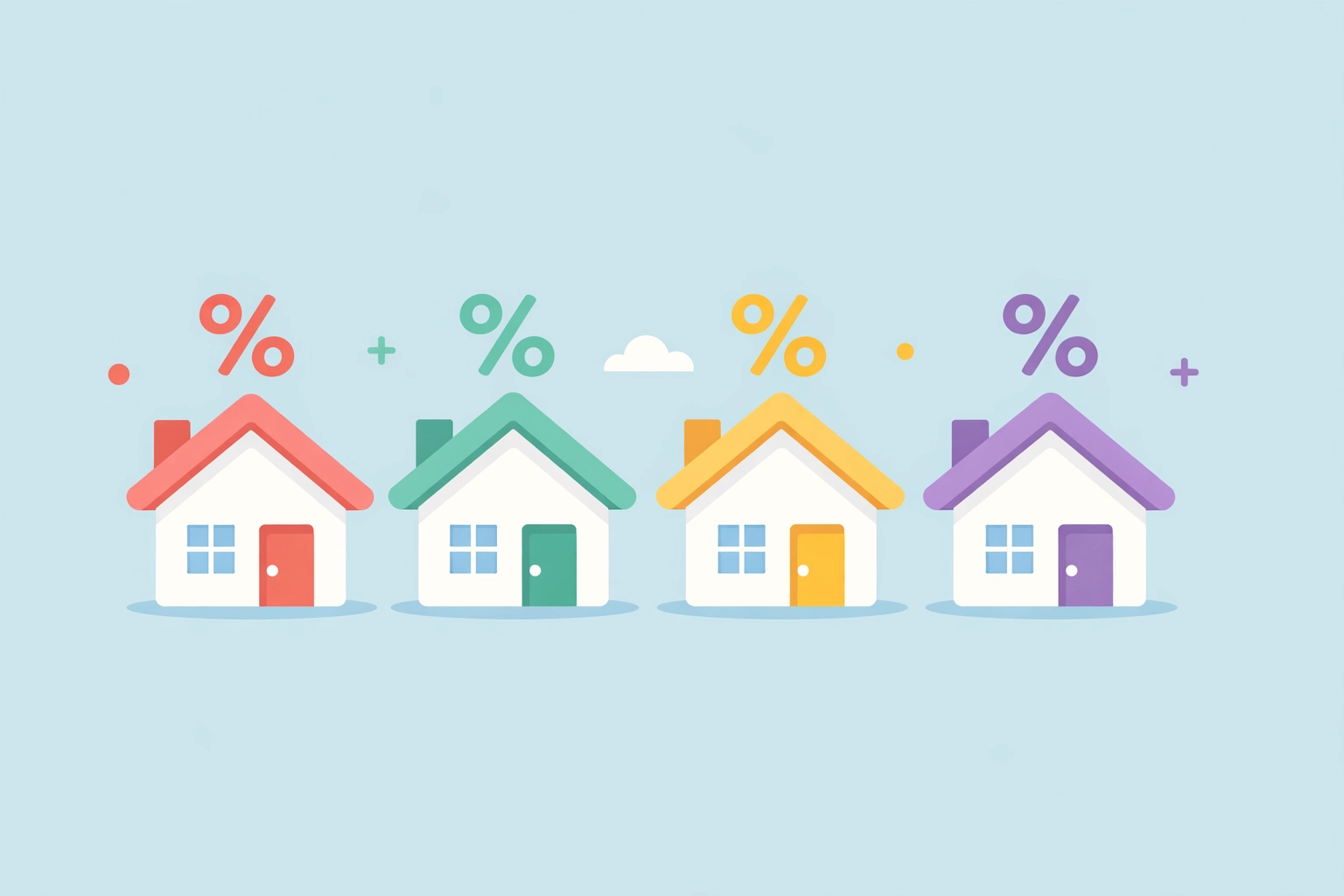 Comparación de tipos de préstamos hipotecarios FHA, convencional, USDA y VA