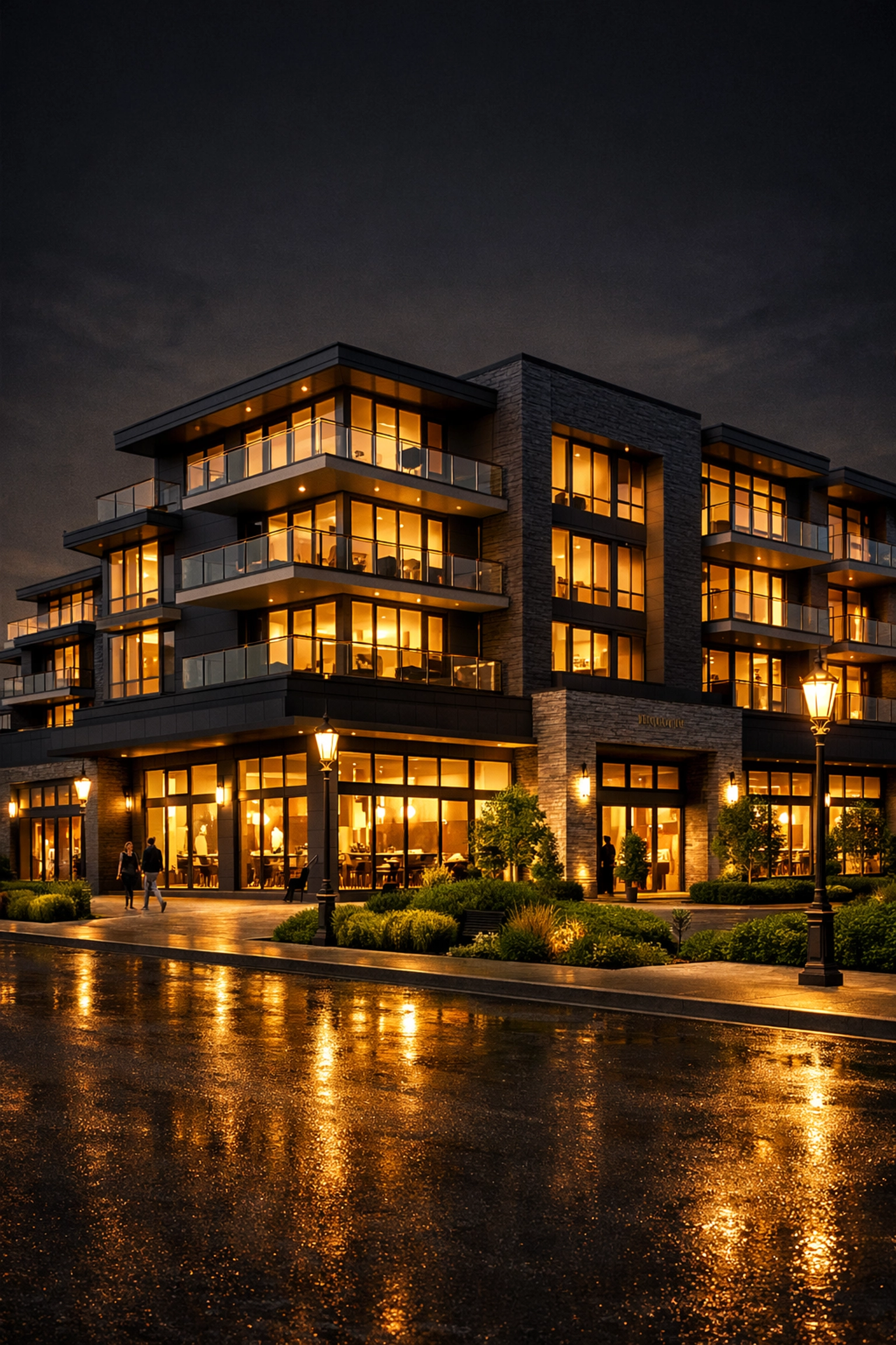 Modern mixed-use residential development in Concord replacing an underutilized commercial retail site.