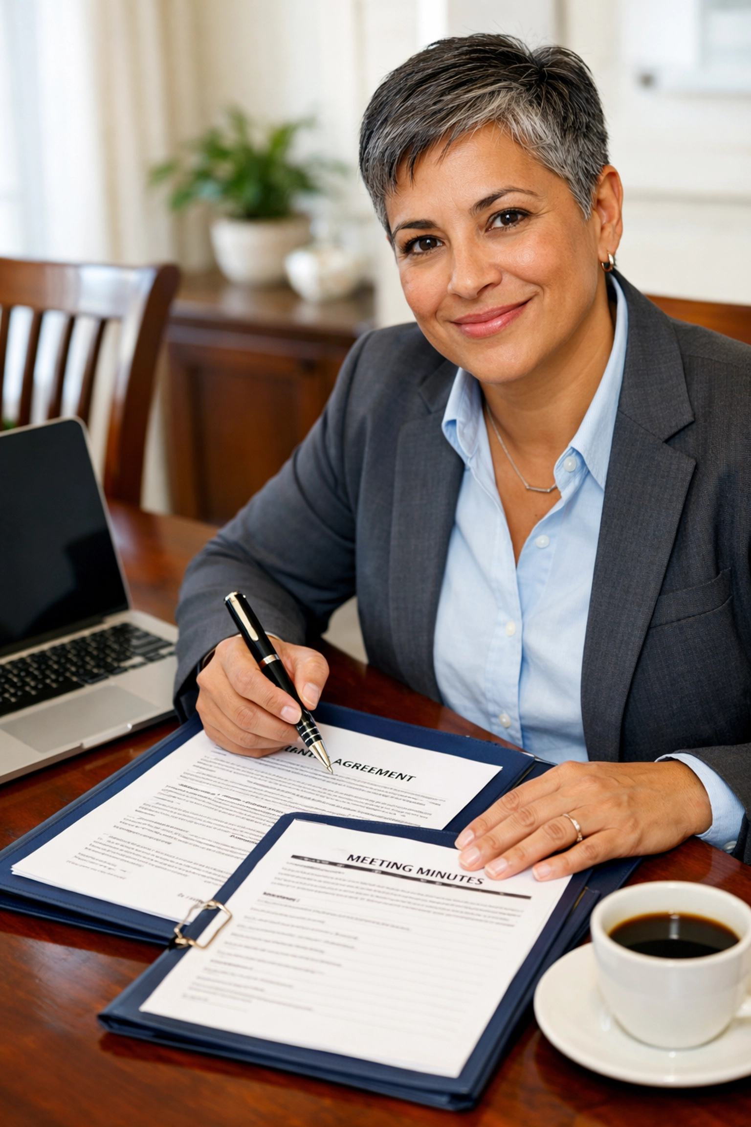 Business owner documenting rental agreements for Augusta Rule compliance and Safety First tax savings.