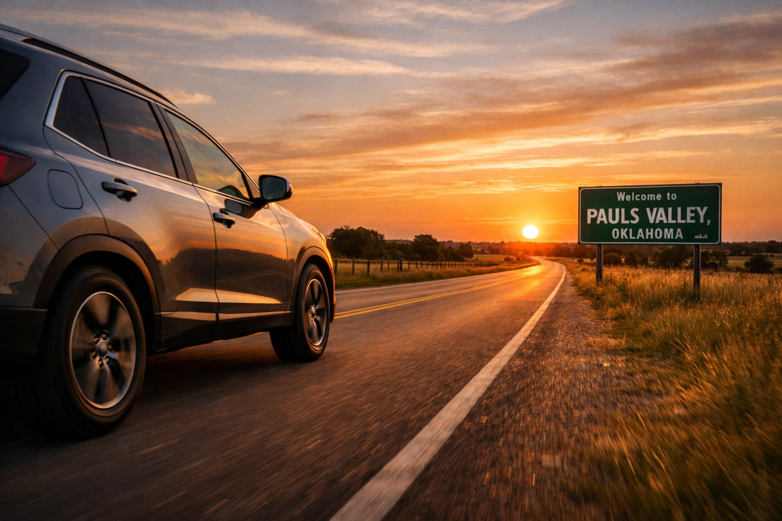 Safe driving in Pauls Valley OK following a successful brake repair and pad bedding-in process.