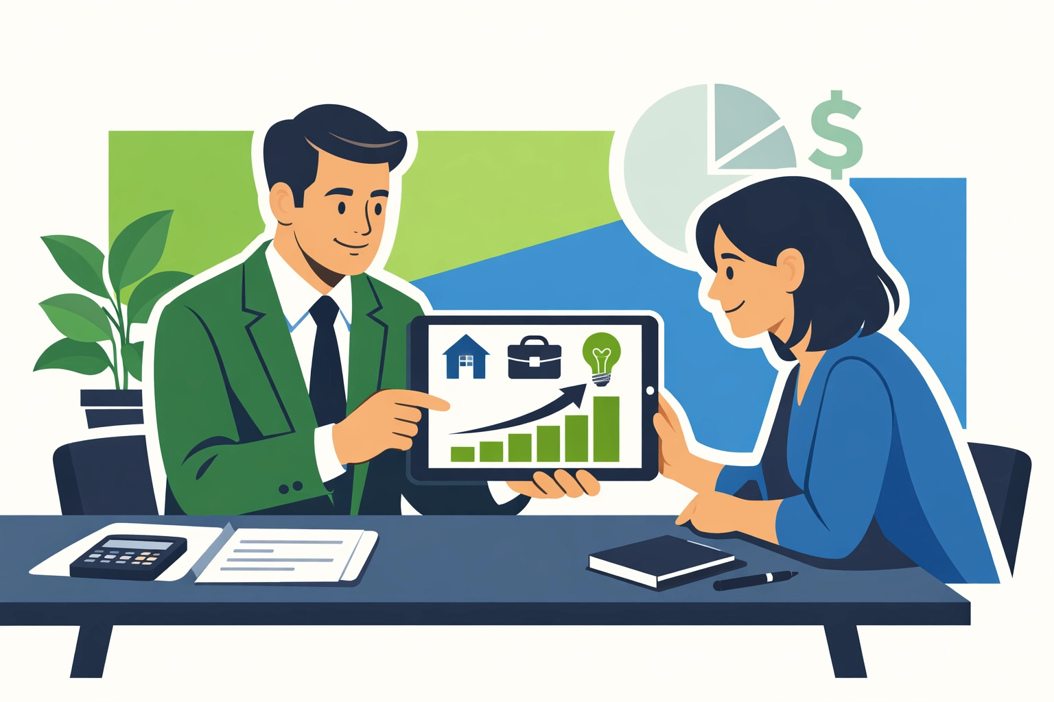 New Haven tax professional collaborating with a client on strategic tax planning and growth.