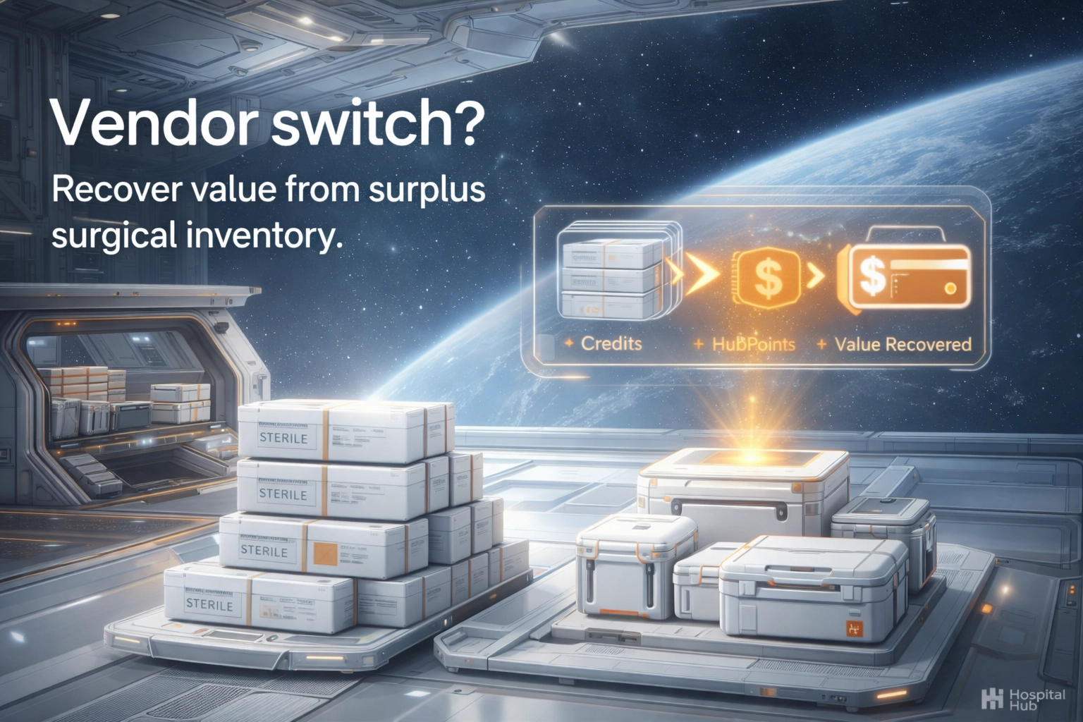 The Hospital Hub surplus buying program for medical supplies turning unused surgical devices into budget-saving credits and impact.