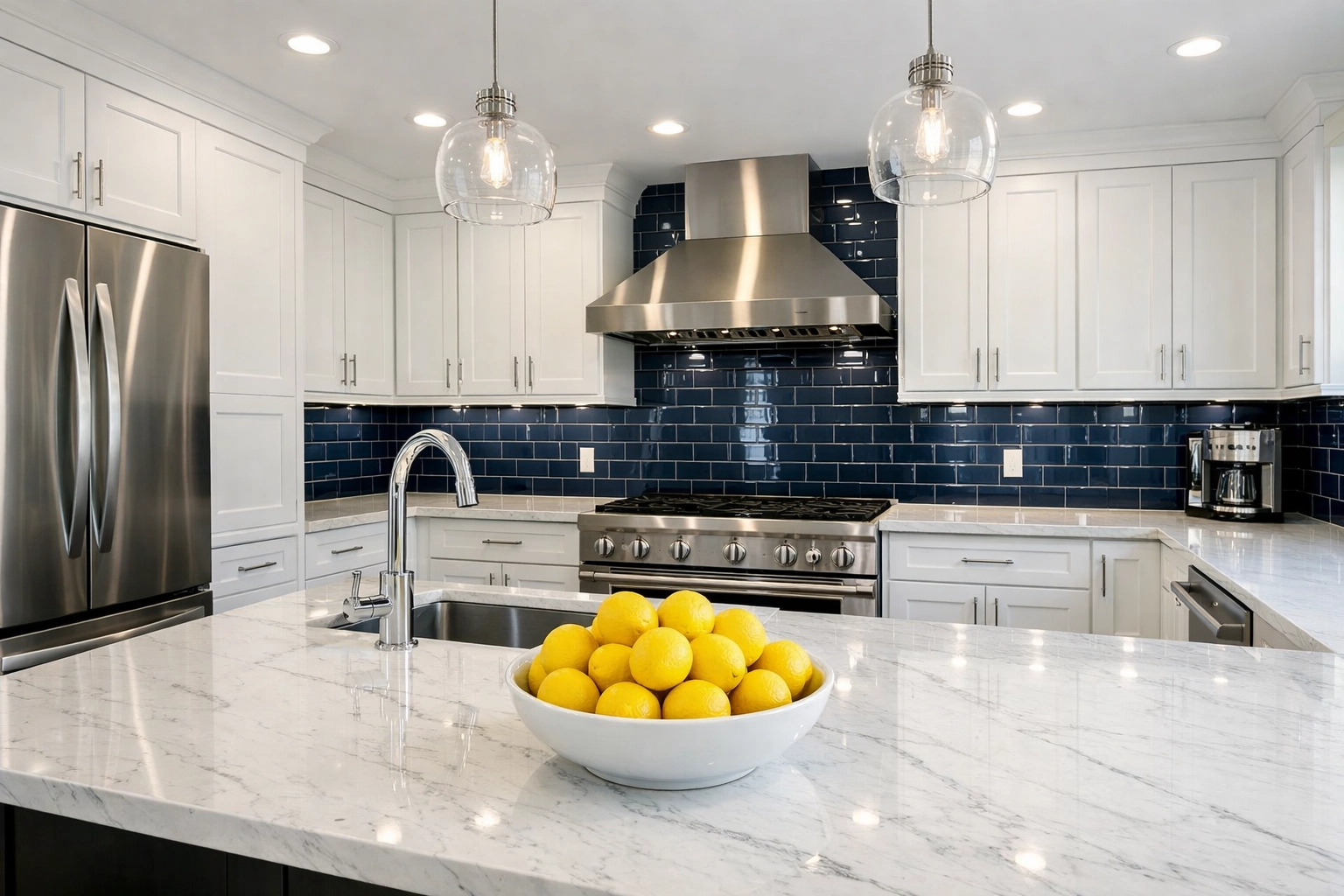A spotless modern kitchen in Massachusetts following a professional deep cleaning MA strike.