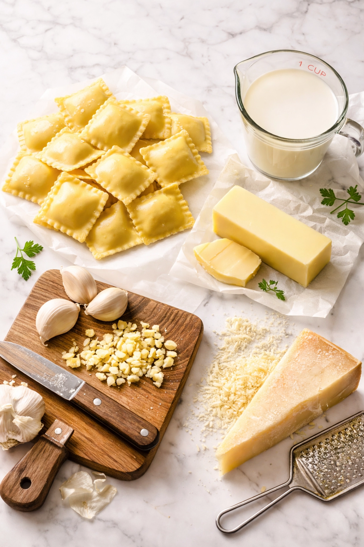 Ravioli ingredients