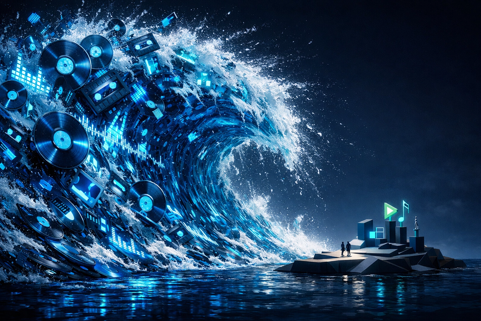 Massive wave of AI-generated music flooding streaming platforms with minimal listener engagement