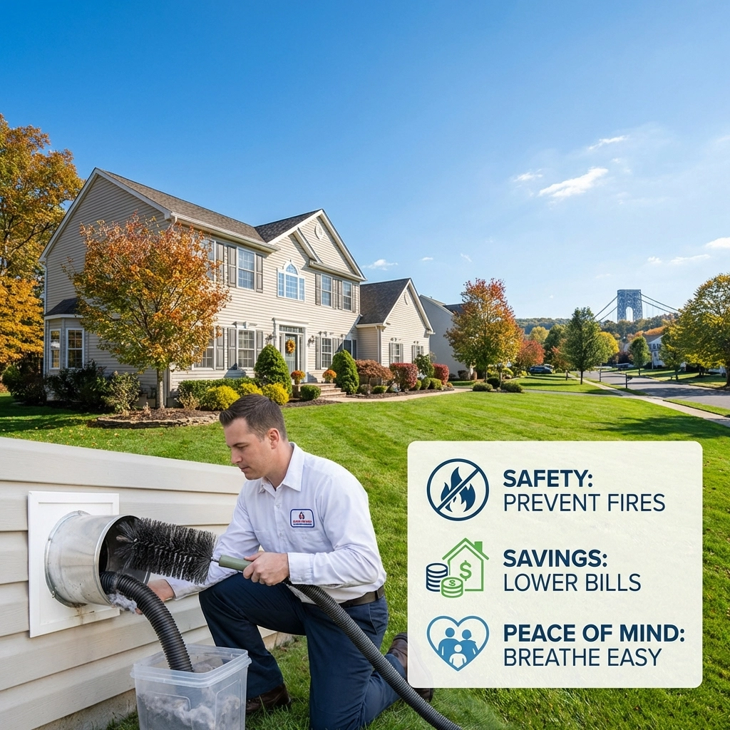 Why Dryer Vent Cleaning Matters for Bergen County Homeowners: Safety, Savings, and Peace of Mind