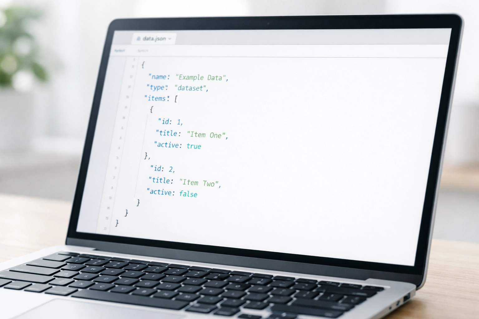 Technical SEO code on laptop screen showing sitemap and website structure optimization