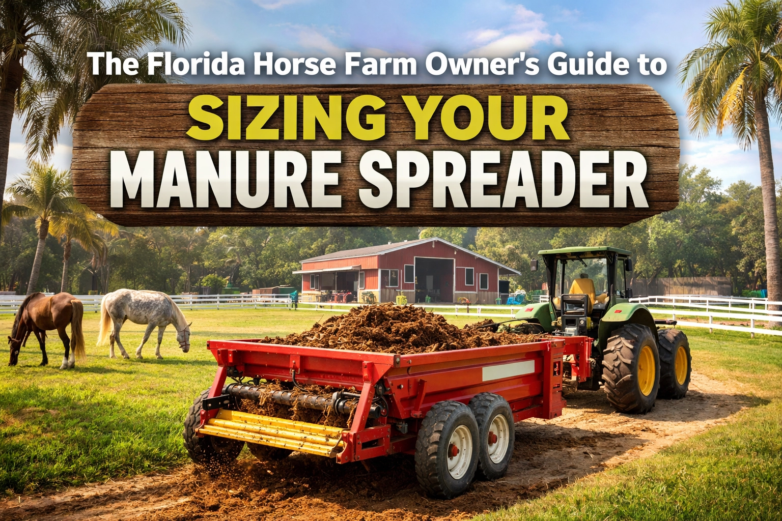 [HERO] The Florida Horse Farm Owner's Guide to Sizing Your Manure Spreader
