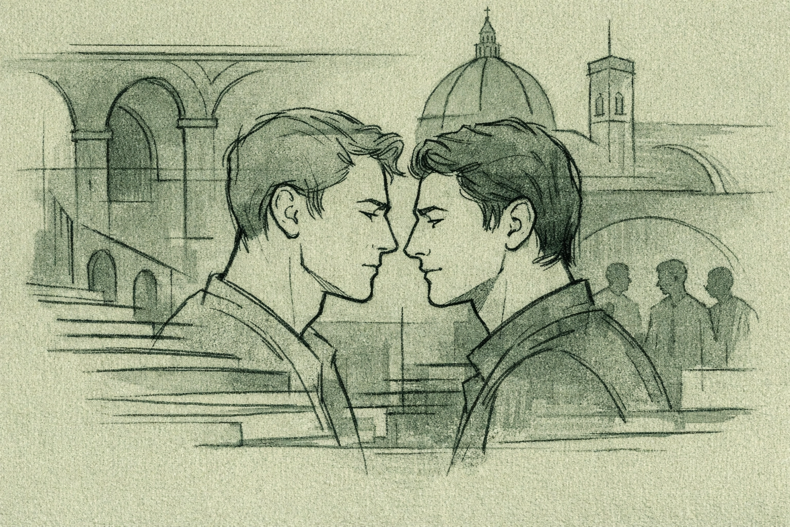 Intimate moment representing Florence's decades-long underground queer club legacy