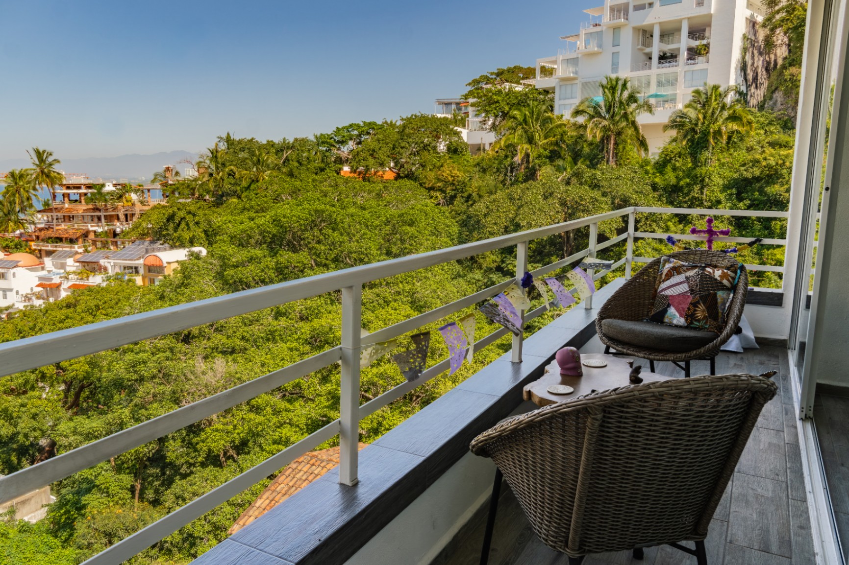 Private condo balcony in Puerto Vallarta