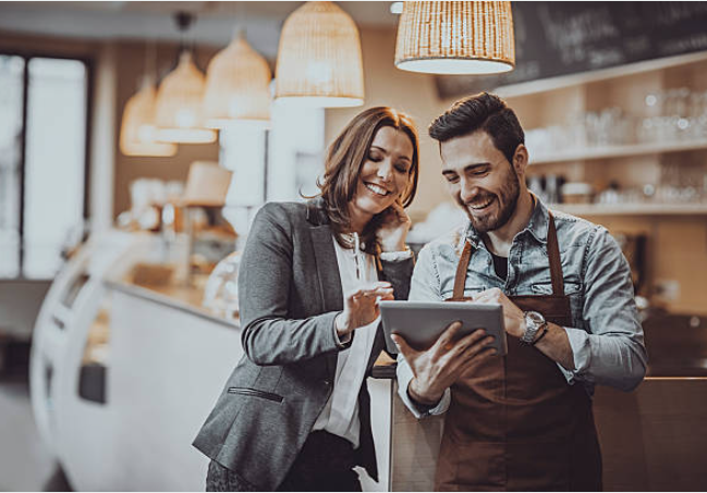 Business Consultation at Cafe