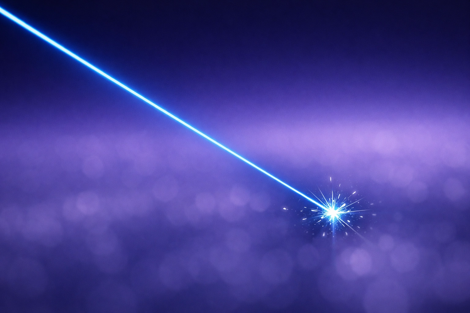 A precise neon laser targeting a crystalline spark representing high-conversion long-tail keywords.