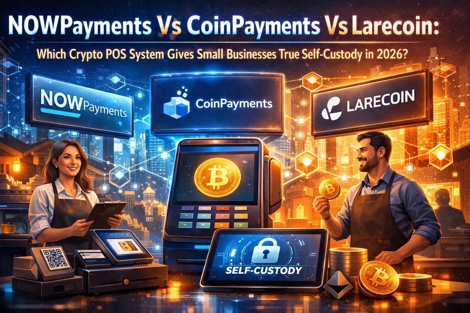 NOWPayments Vs CoinPayments Vs Larecoin: Which Crypto POS System Gives Small Businesses True Self-Custody in 2026?