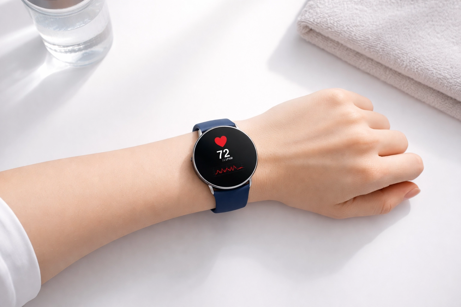 Fitness watch showing heart rate tracking for Zone 2 cardio, highlighting easy monitoring methods.