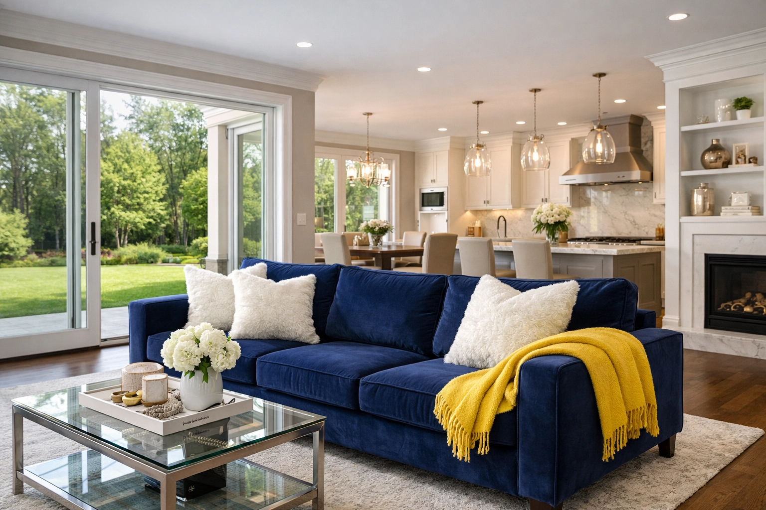 A guest-ready Shrewsbury living room showcase using professional residential cleaning secrets.