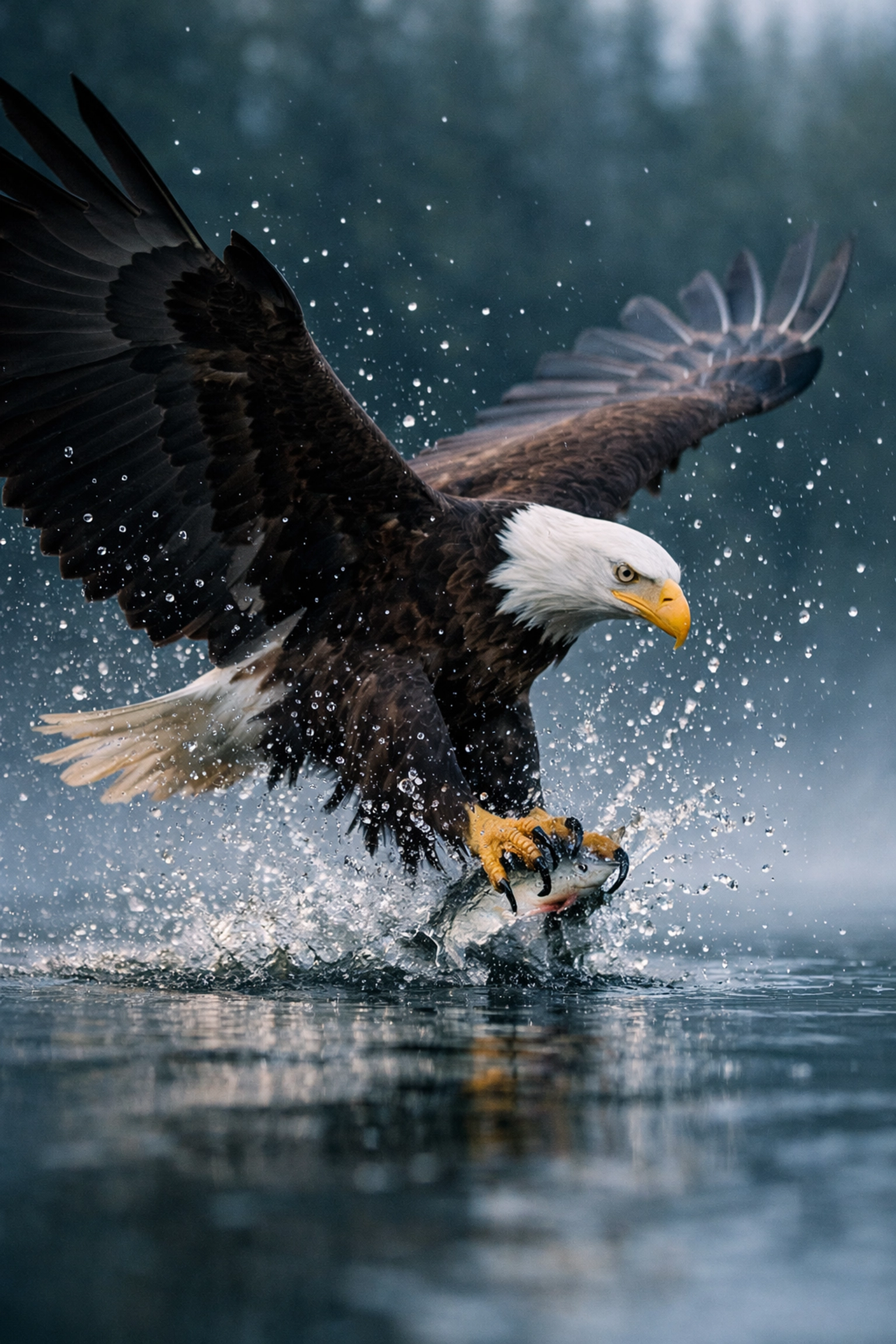 Action wildlife photo showing preserved details using professional image compression software.