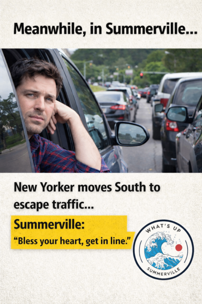 Stuck in Summerville Traffic