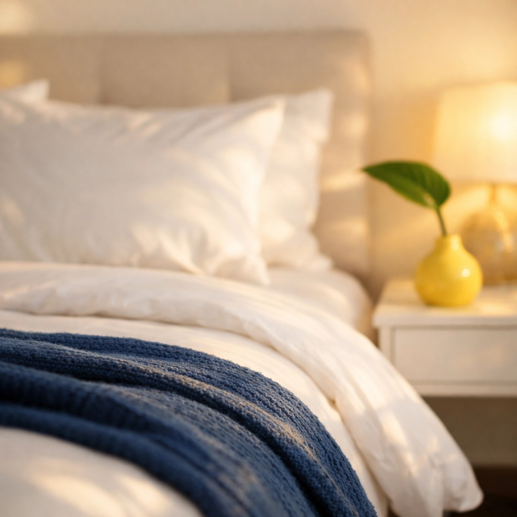 Tidy master bedroom reflecting the peace of mind provided by professional Boxborough house cleaning.