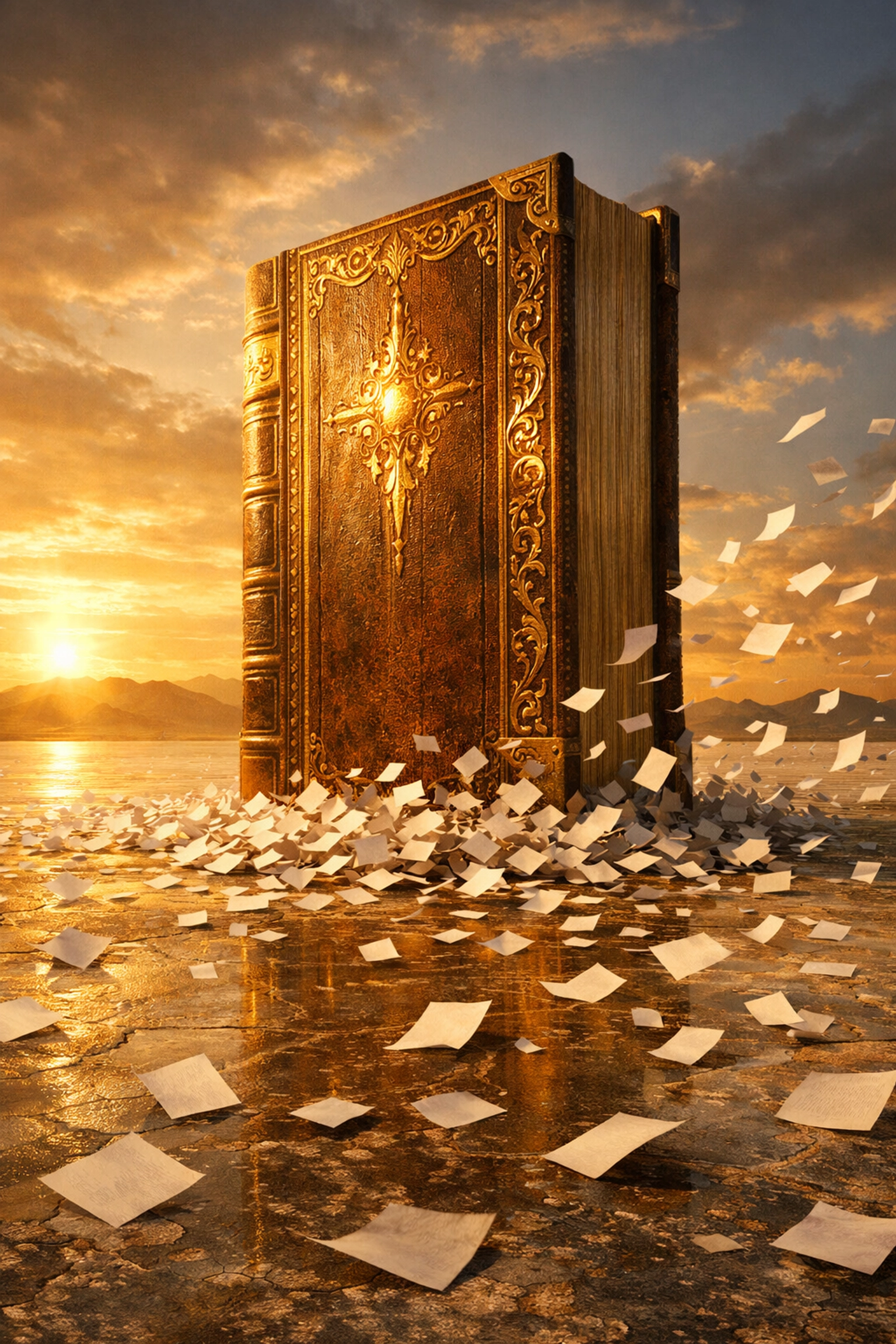 An authoritative book symbolizing deep topical authority versus low-value thin content in SEO.