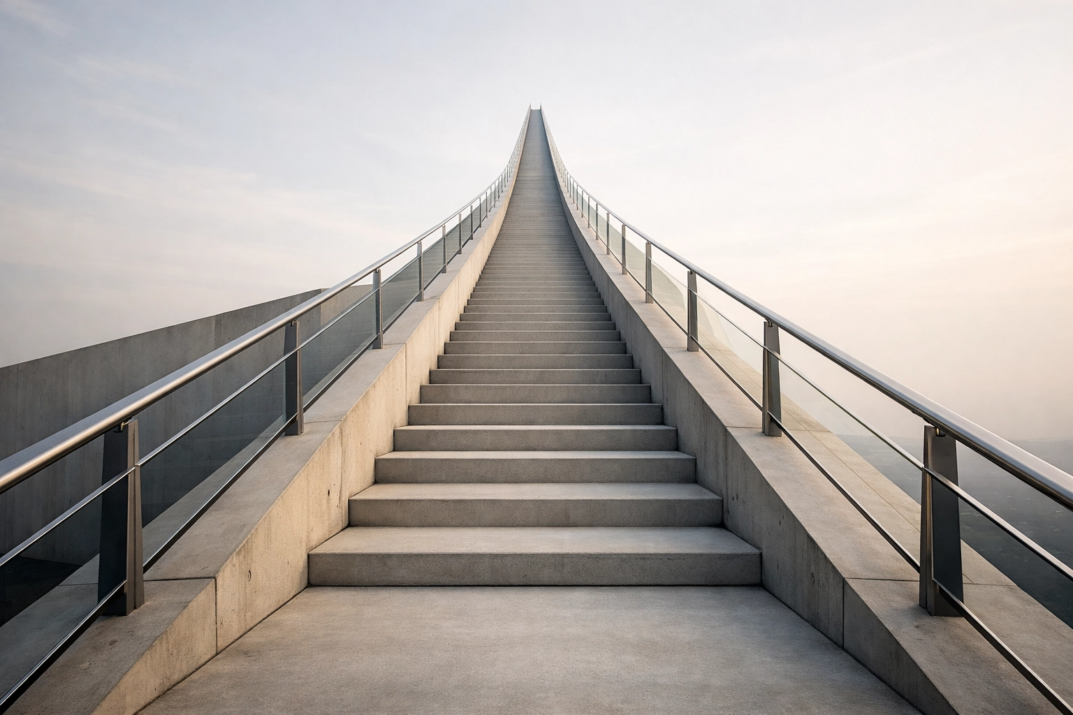 The Scaling Bridge — modern architecture symbolizing growth