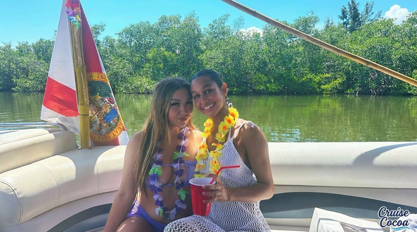 Lei'd Back Tiki Boat Cruise in Cocoa Beach