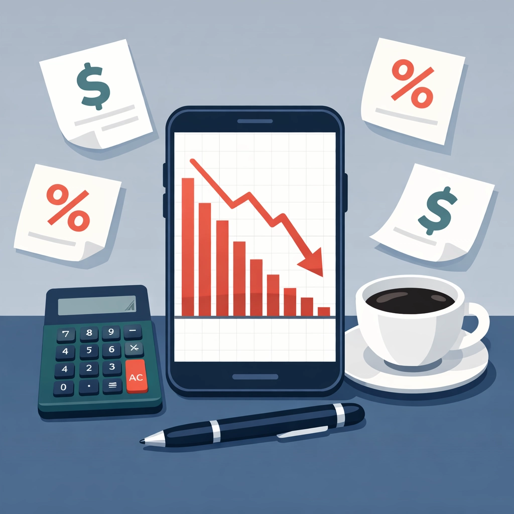 Investment portfolio review showing stock losses for tax planning and capital loss harvesting strategy
