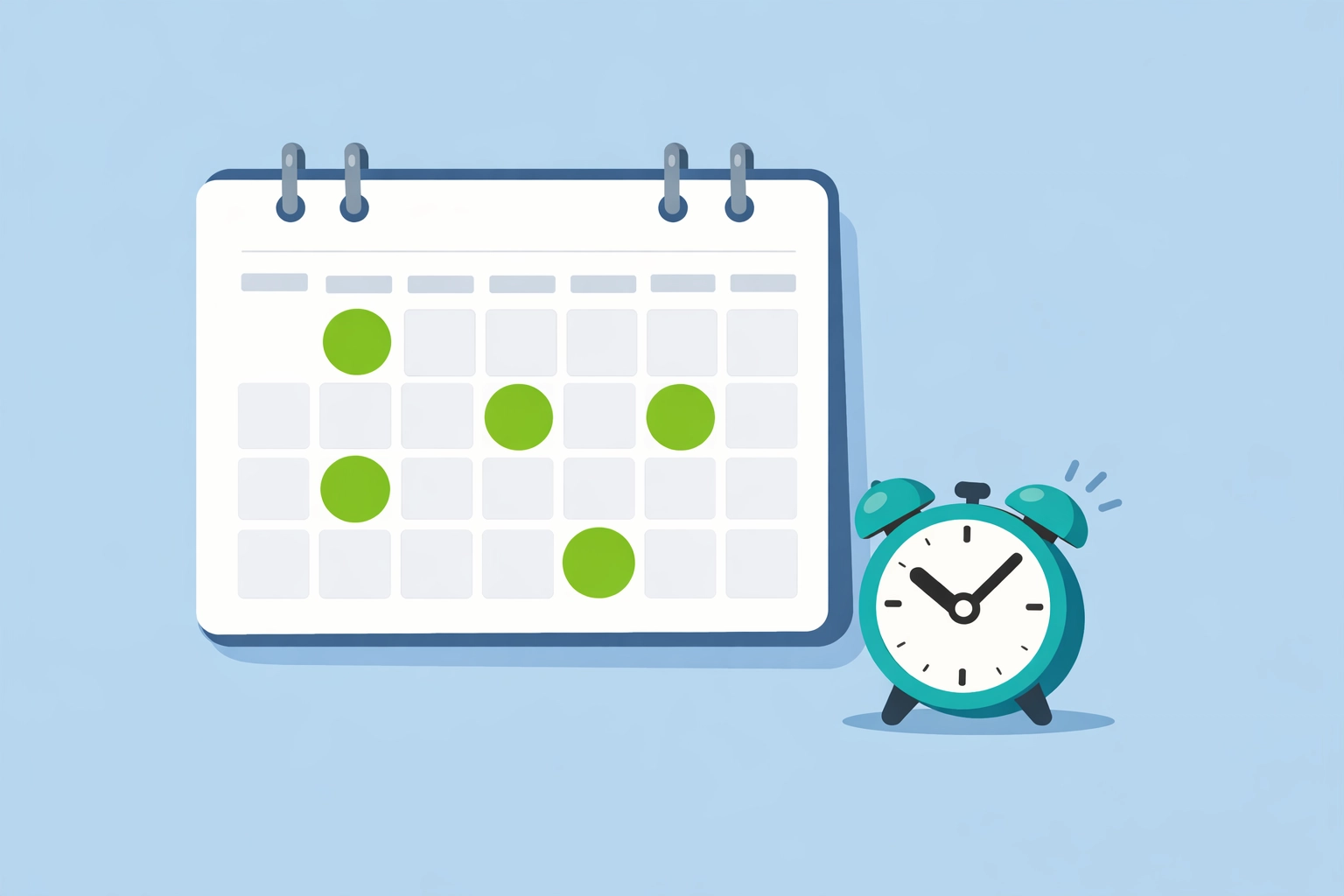 Calendario con alertas de pagos a tiempo para proteger el historial crediticio familiar.