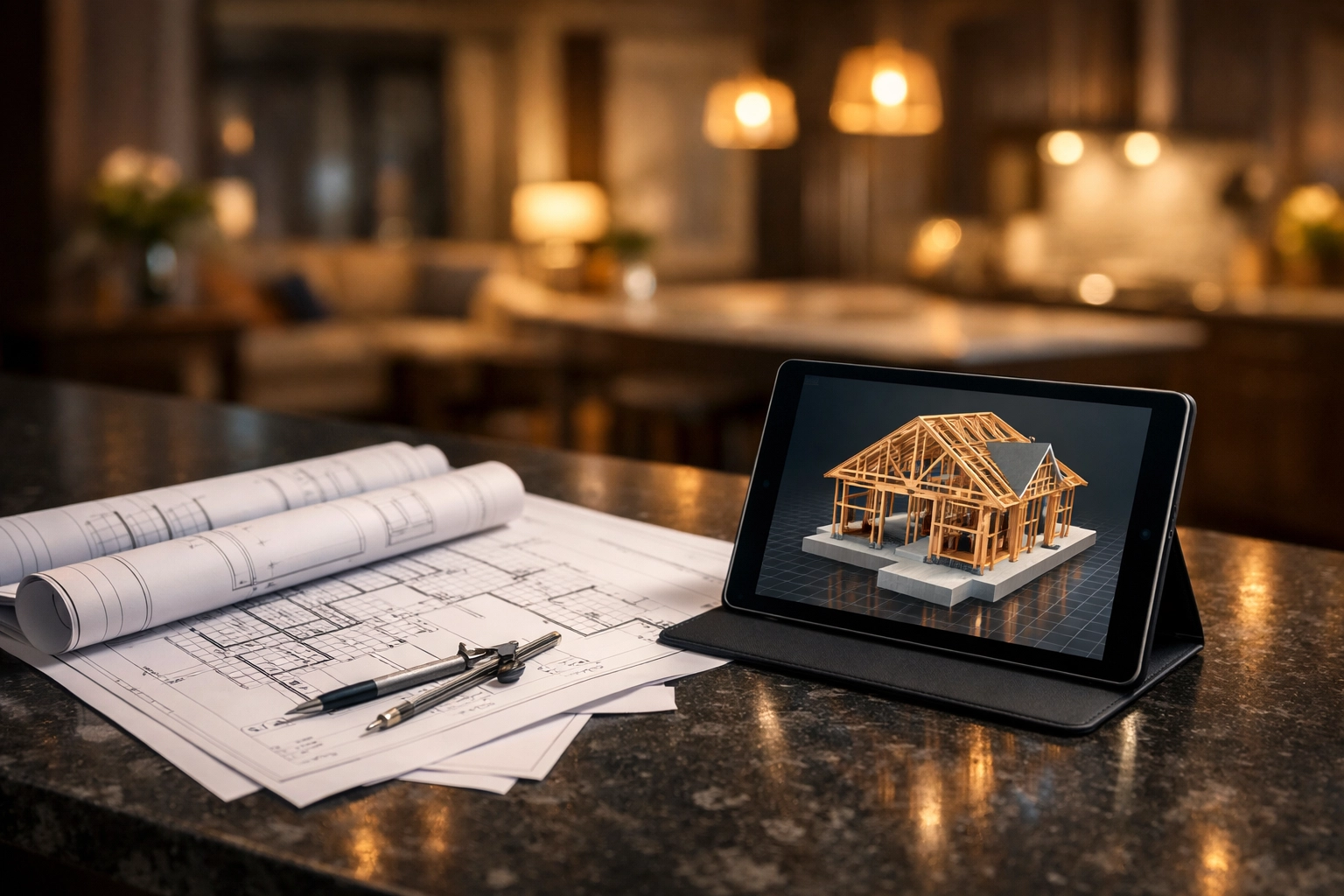 Architectural plans and 3D models for securing building regulations approval for a West Sussex construction project.