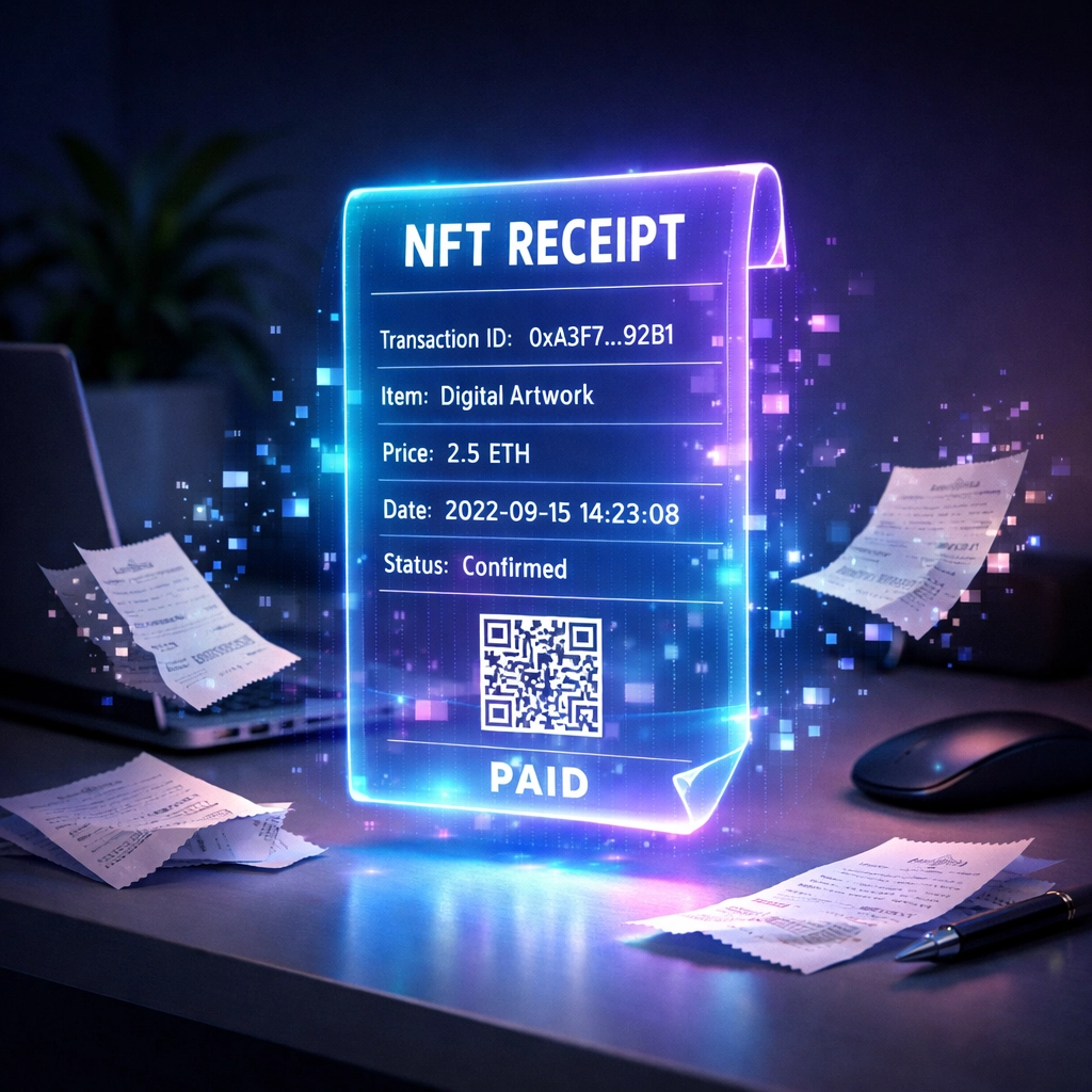 NFT receipt blockchain automation replacing traditional paper receipts