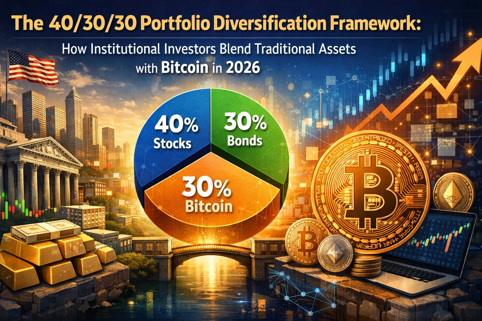 [HERO] The 40/30/30 Portfolio Diversification Framework: How Institutional Investors Blend Traditional Assets with Bitcoin in 2026