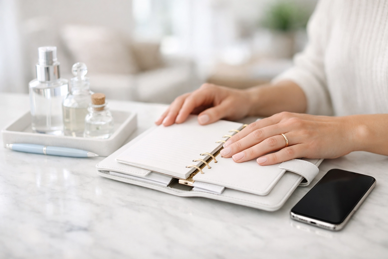 Organizing a health checklist and medications to prepare for Medicare enrollment at 65.