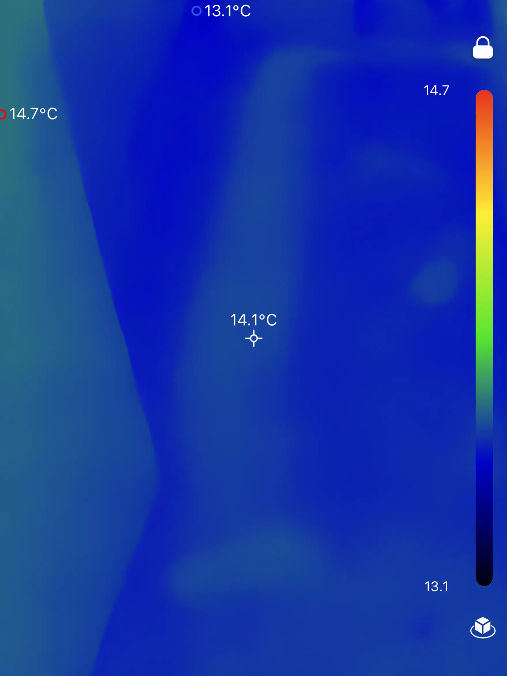 Infrared thermal image for detecting heat loss