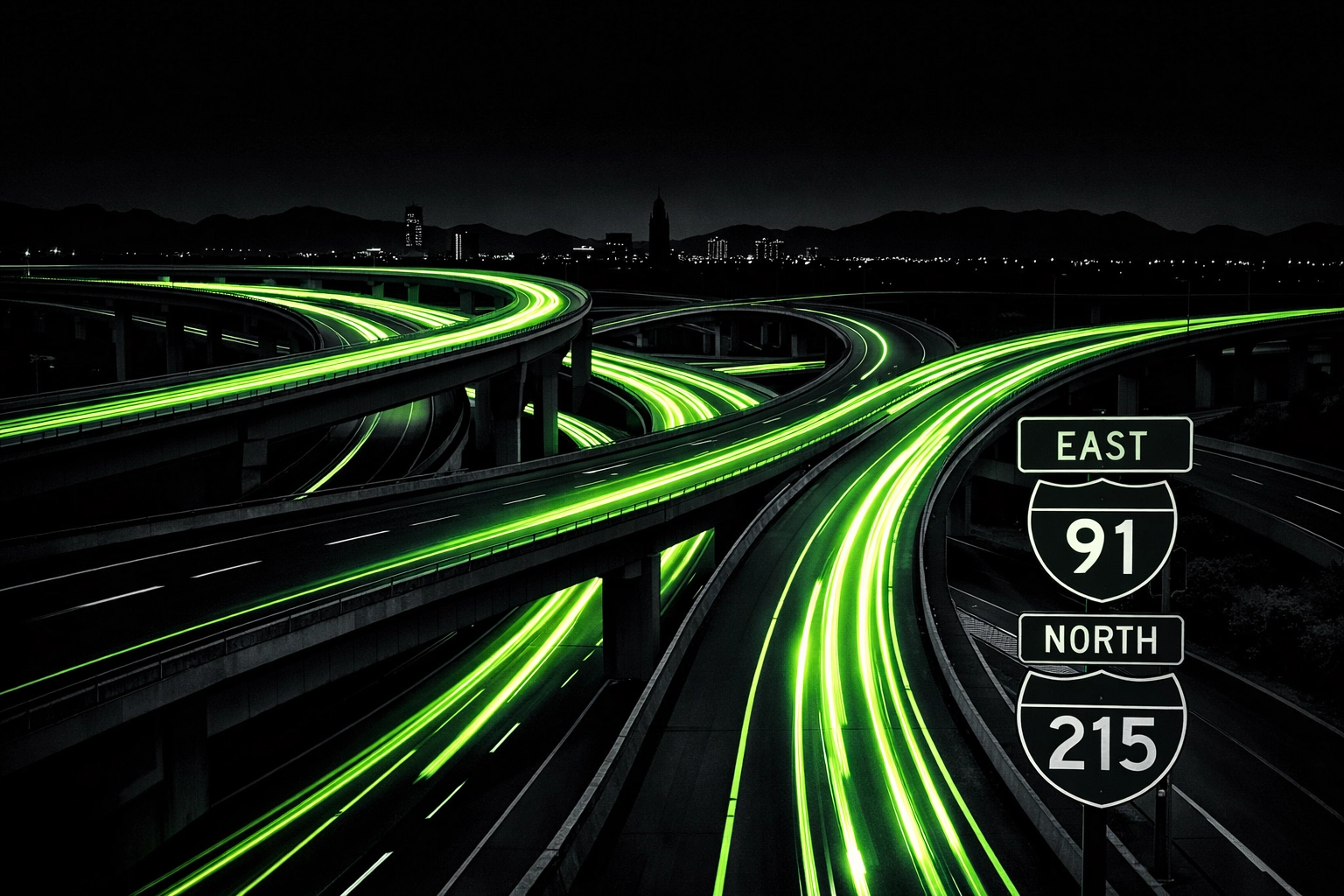 Digital view of Riverside highway traffic on the 91 freeway for roadside assistance visibility.