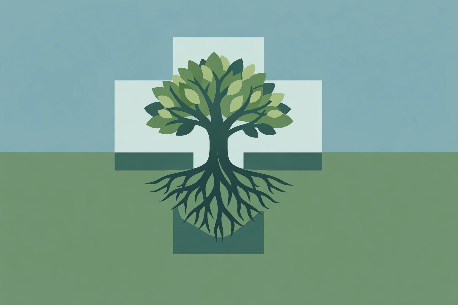 Tree with deep roots symbolizing church leadership integrity grounded in biblical foundation