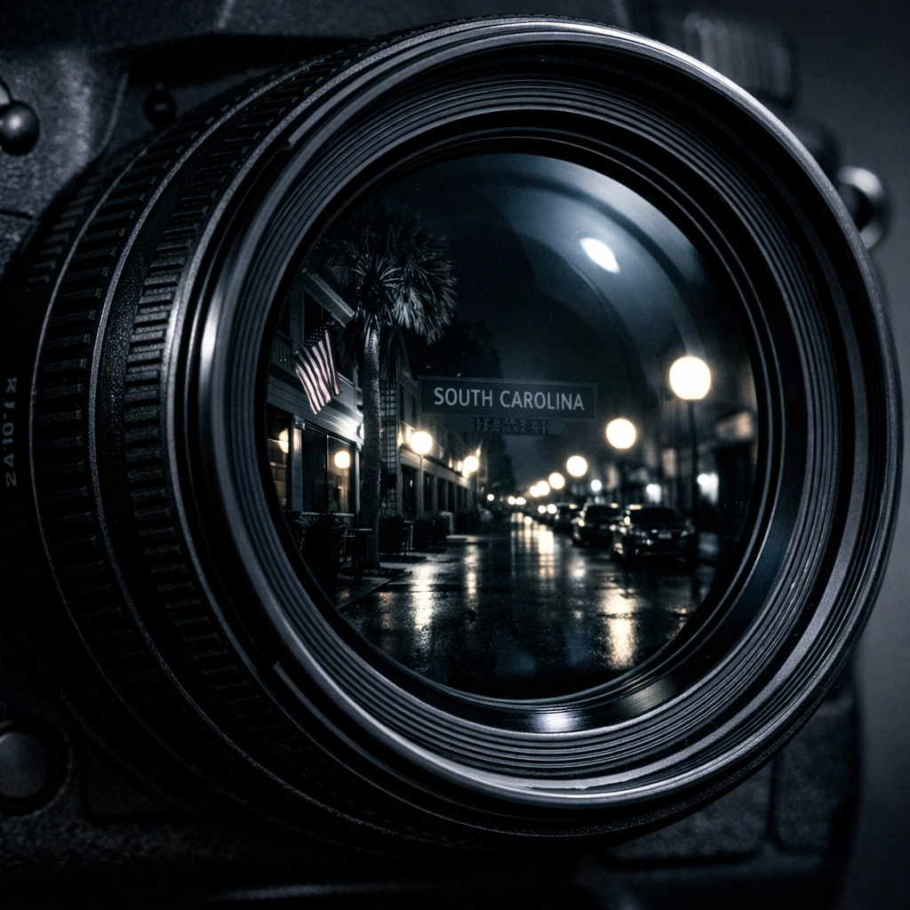 Professional camera lens used by a private investigator in South Carolina to uncover the truth.