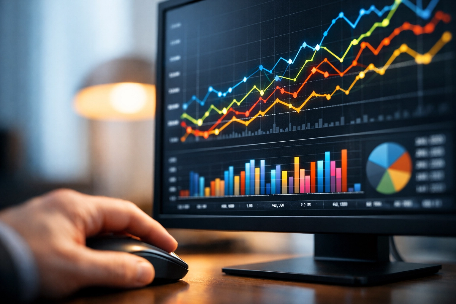 High-resolution data analytics dashboard used by an investigator to trace fraudulent monetary transactions.
