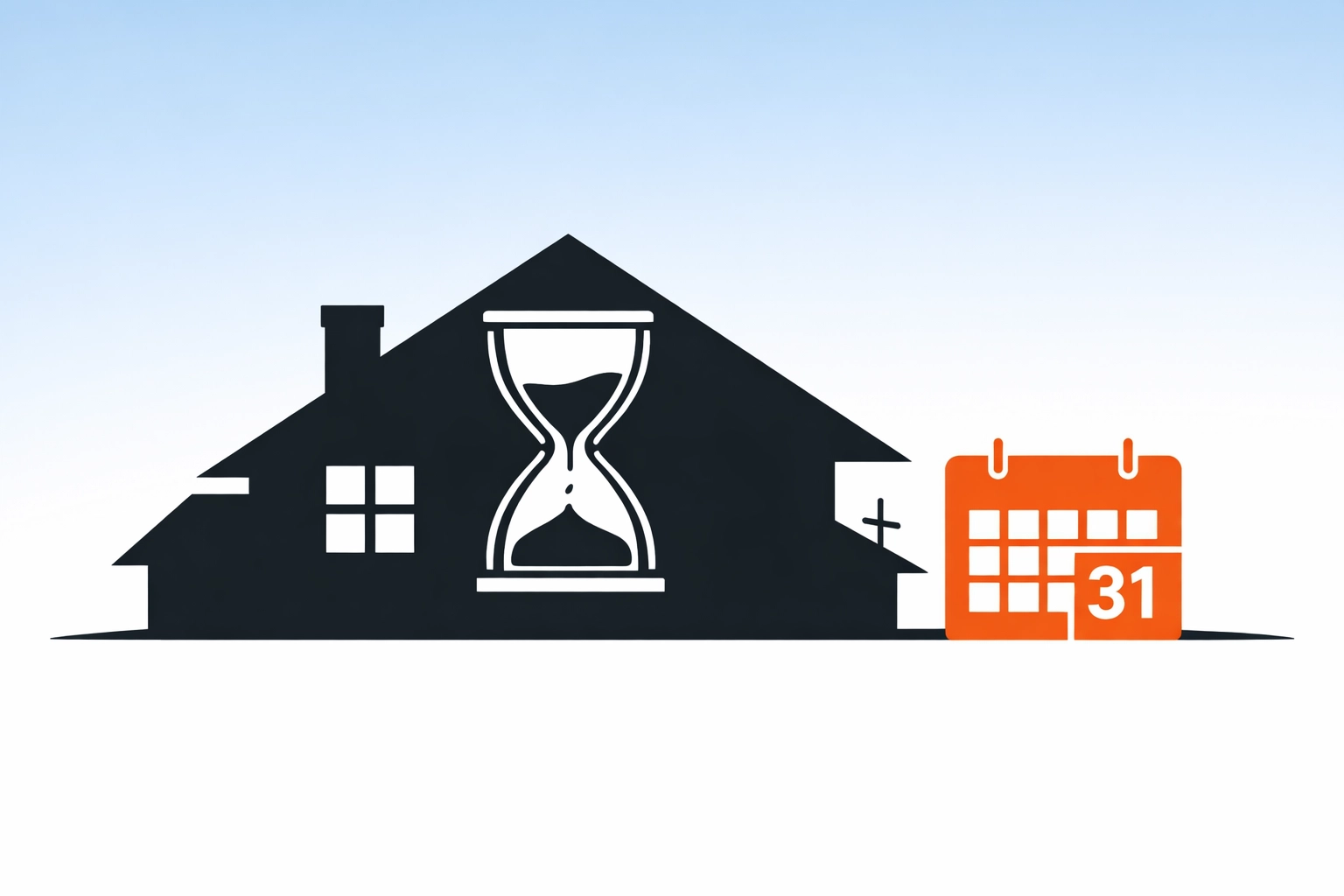 Illustration showing a ticking deadline for the Great British Insulation Scheme grant cutoff.