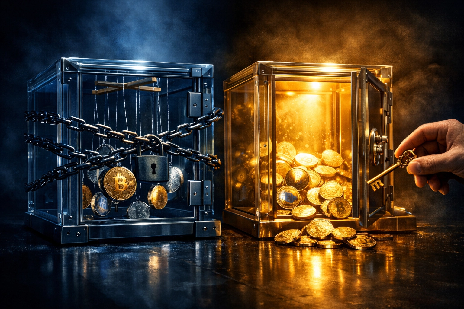 Custodial payment processor control vs merchant self-custody wallet independence