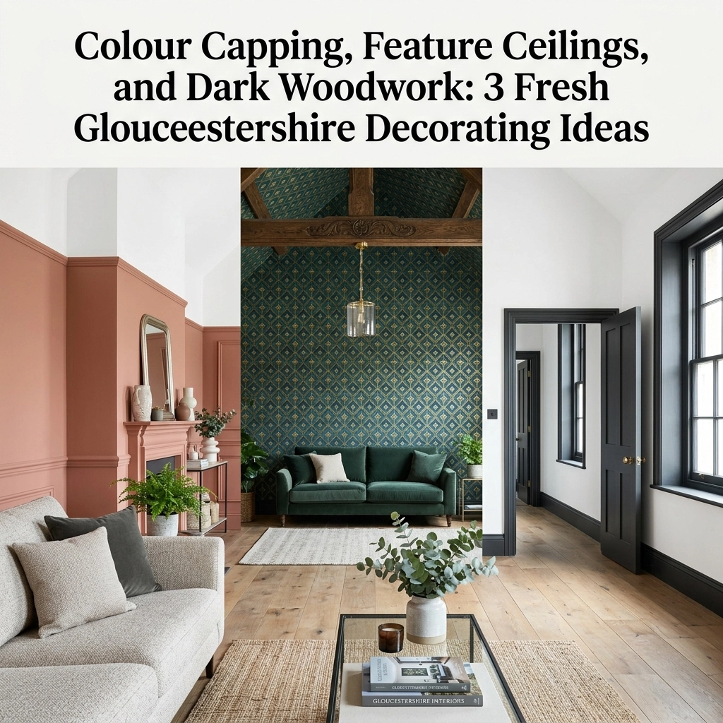 [HERO] Colour Capping, Feature Ceilings, and Dark Woodwork: 3 Fresh Gloucestershire Decorating Ideas