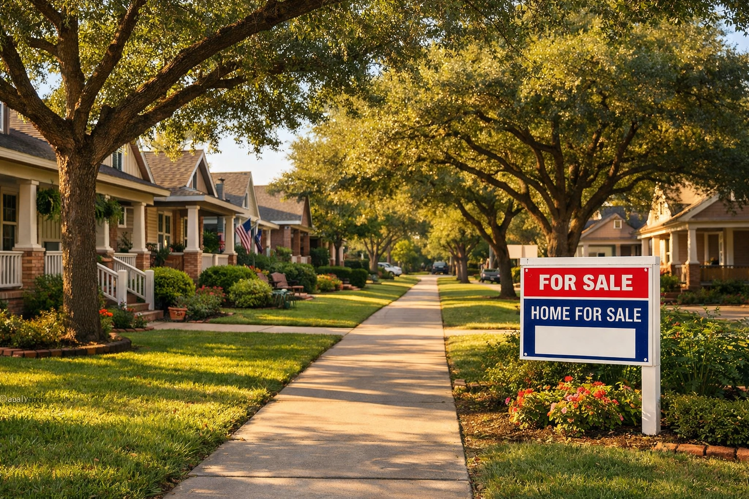 Tree-lined Arlington neighborhood homes for sale with DPA programs available