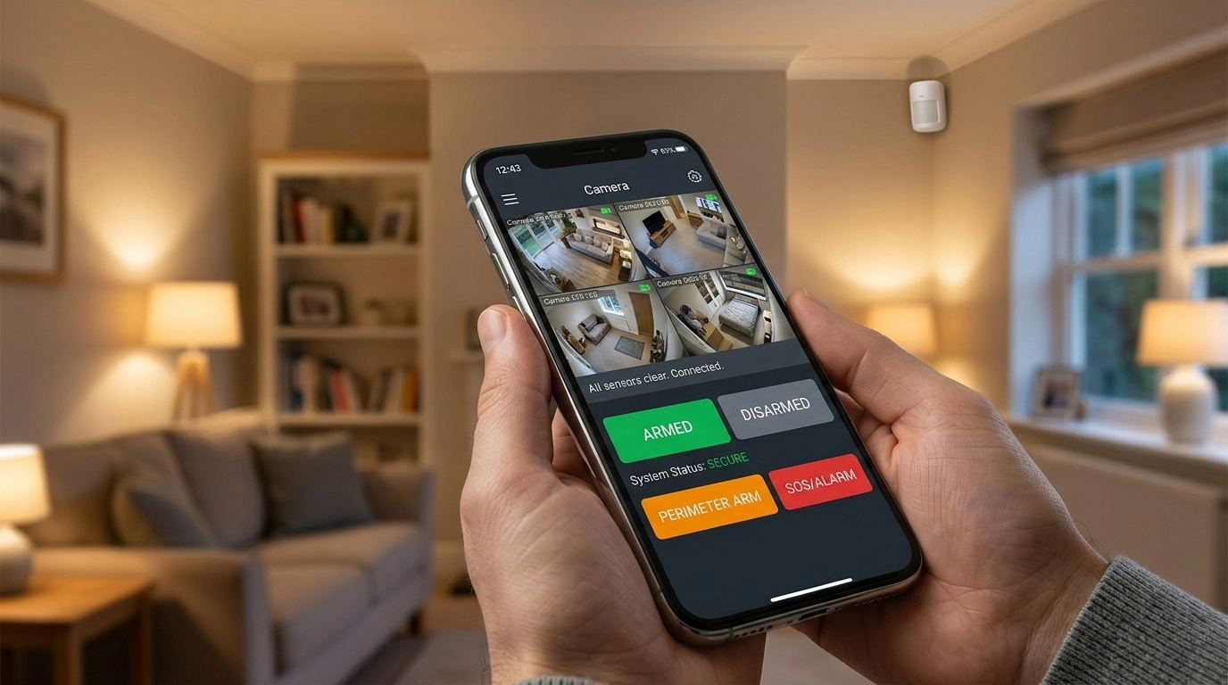 Dahua AirShield smartphone app control for burglar alarms and alerts.webp