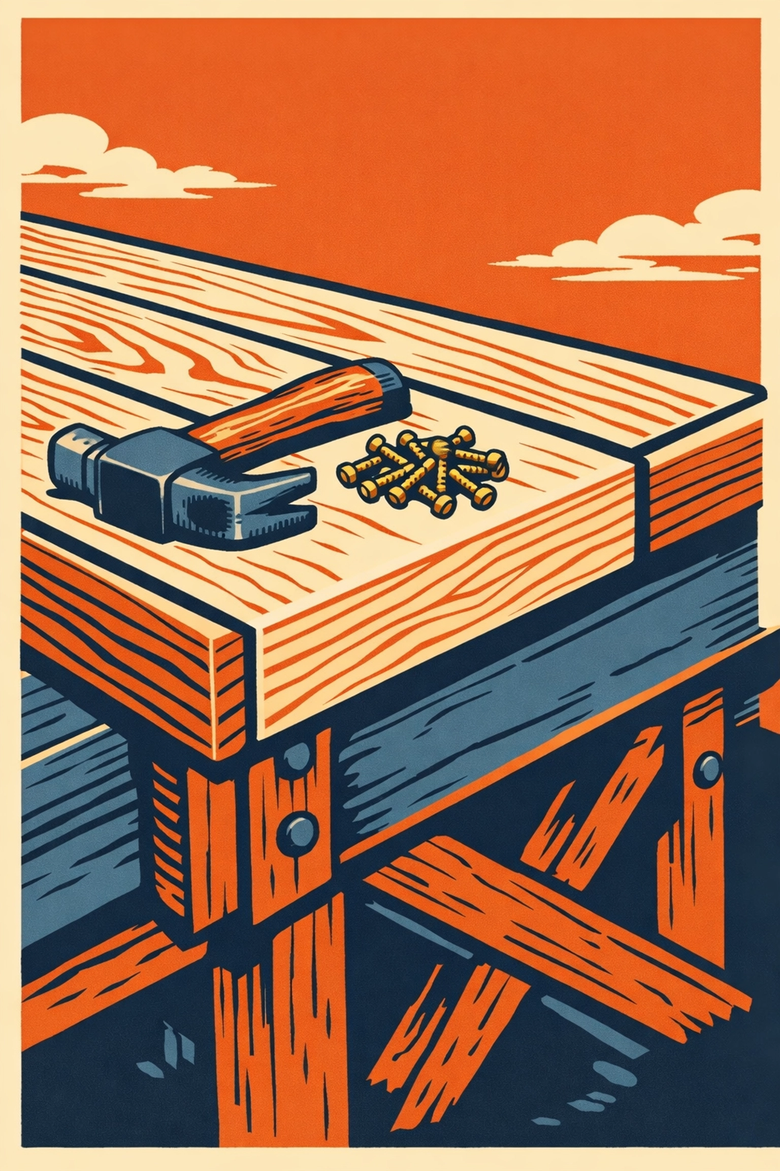 Professional deck repair and carpentry in Raymond NH featuring new wood planks.