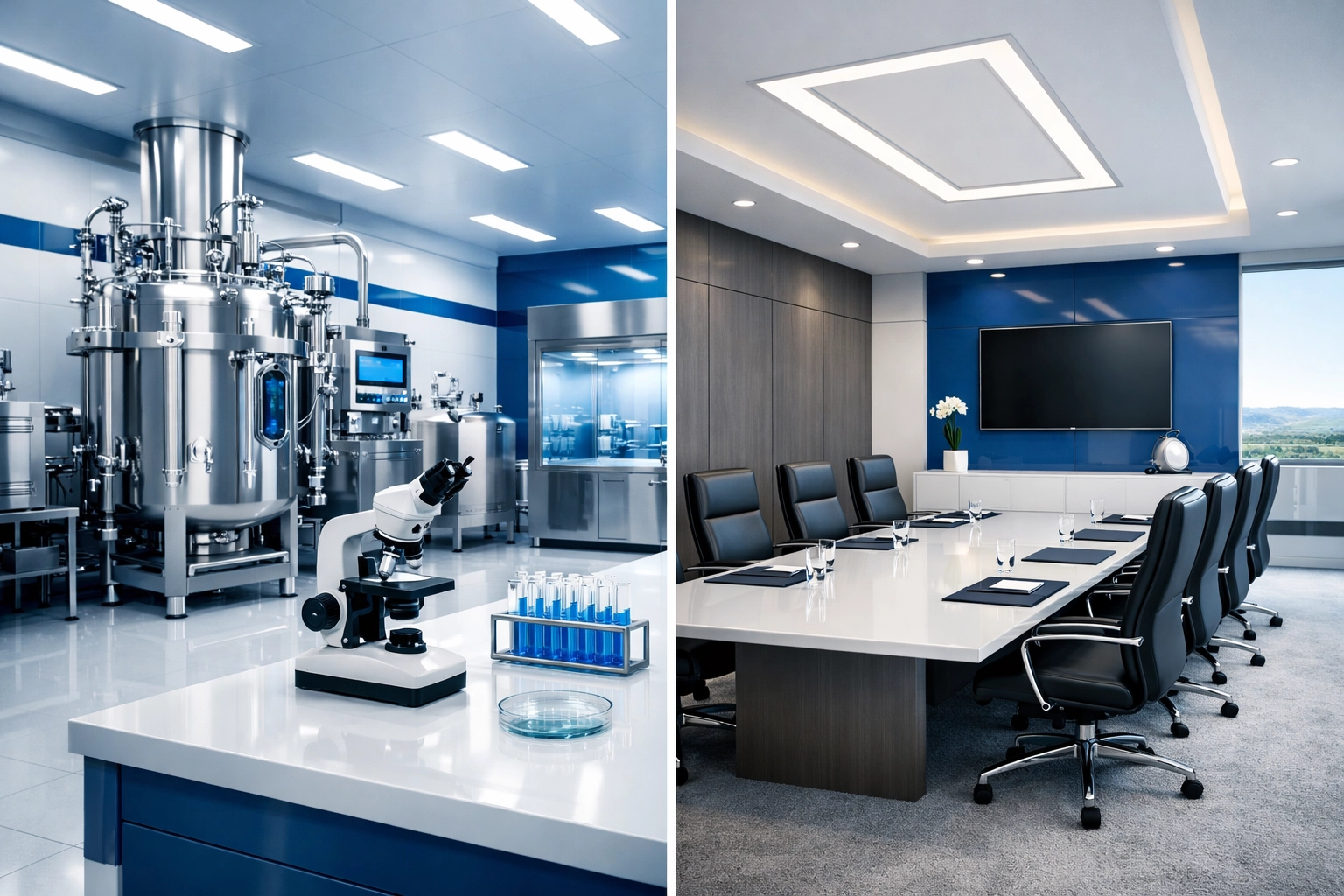 Sanitized laboratory and boardroom showing expert professional office cleaning in Marlborough.