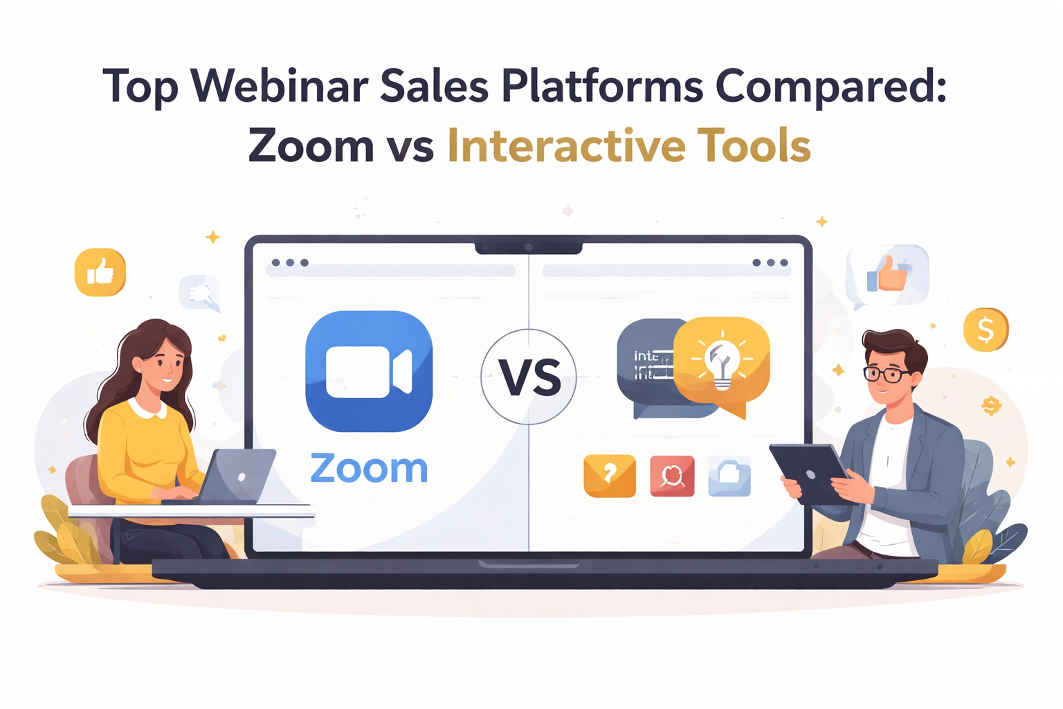 [HERO] Top Webinar Sales Platforms Compared: Zoom vs Interactive Tools