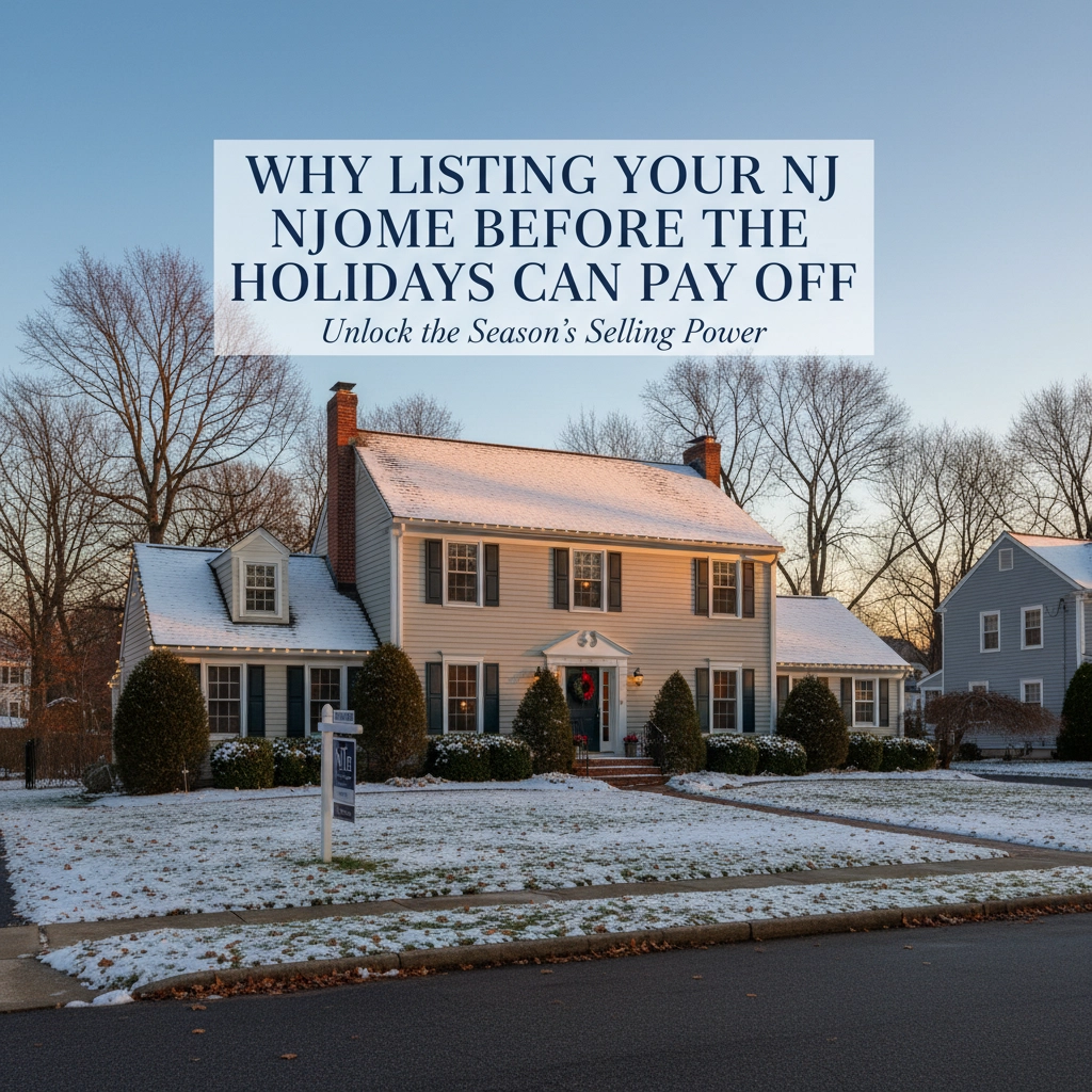 Festive NJ Home Exterior - Holiday Selling Season
