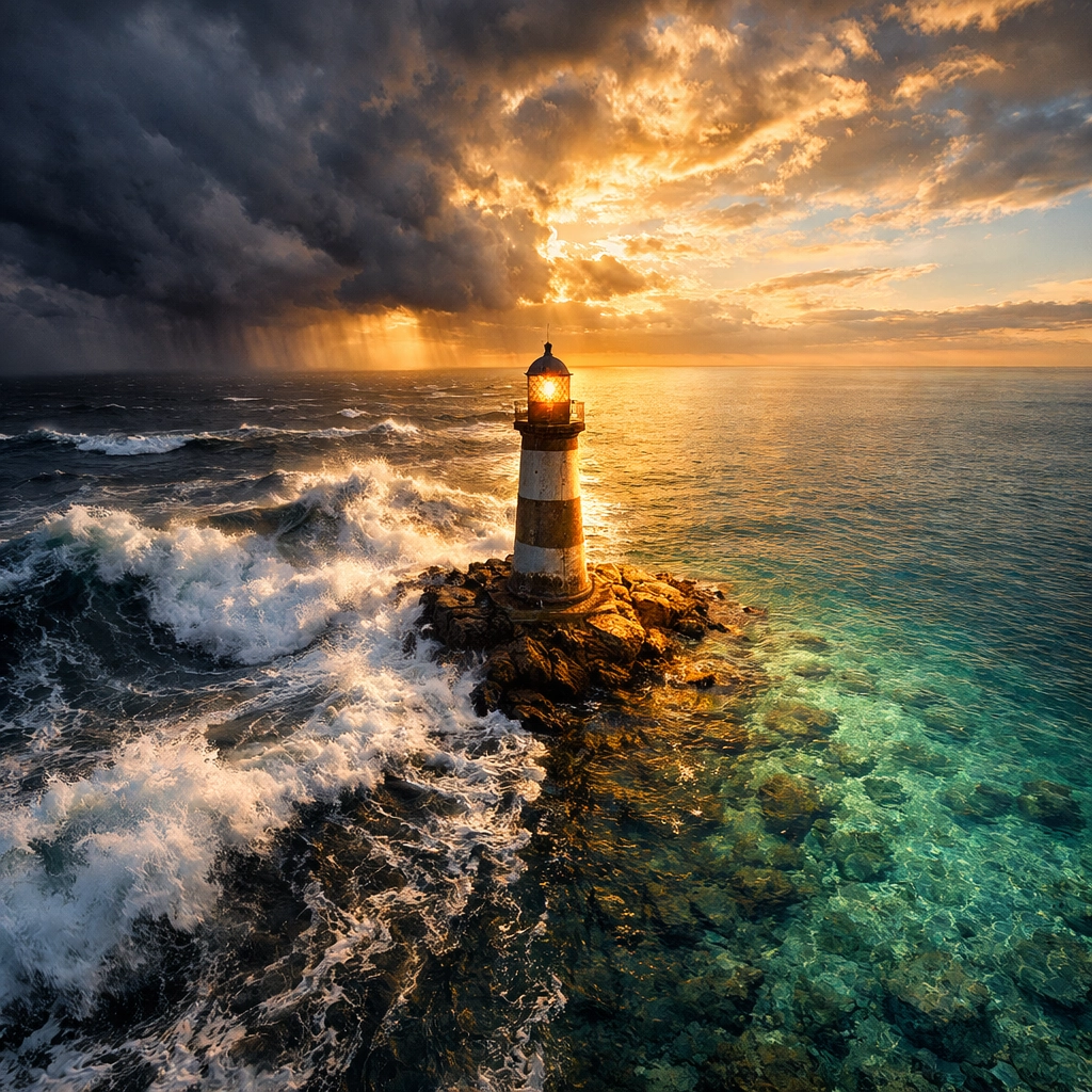 Transition from market volatility to stability representing improved risk-adjusted returns in diversified portfolios