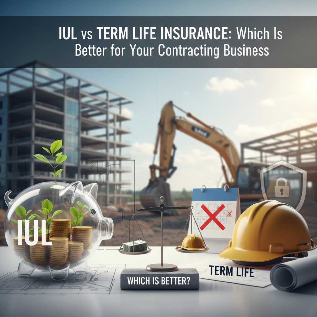 IUL vs Term Life Insurance: Which Is Better for Your Contracting Business?