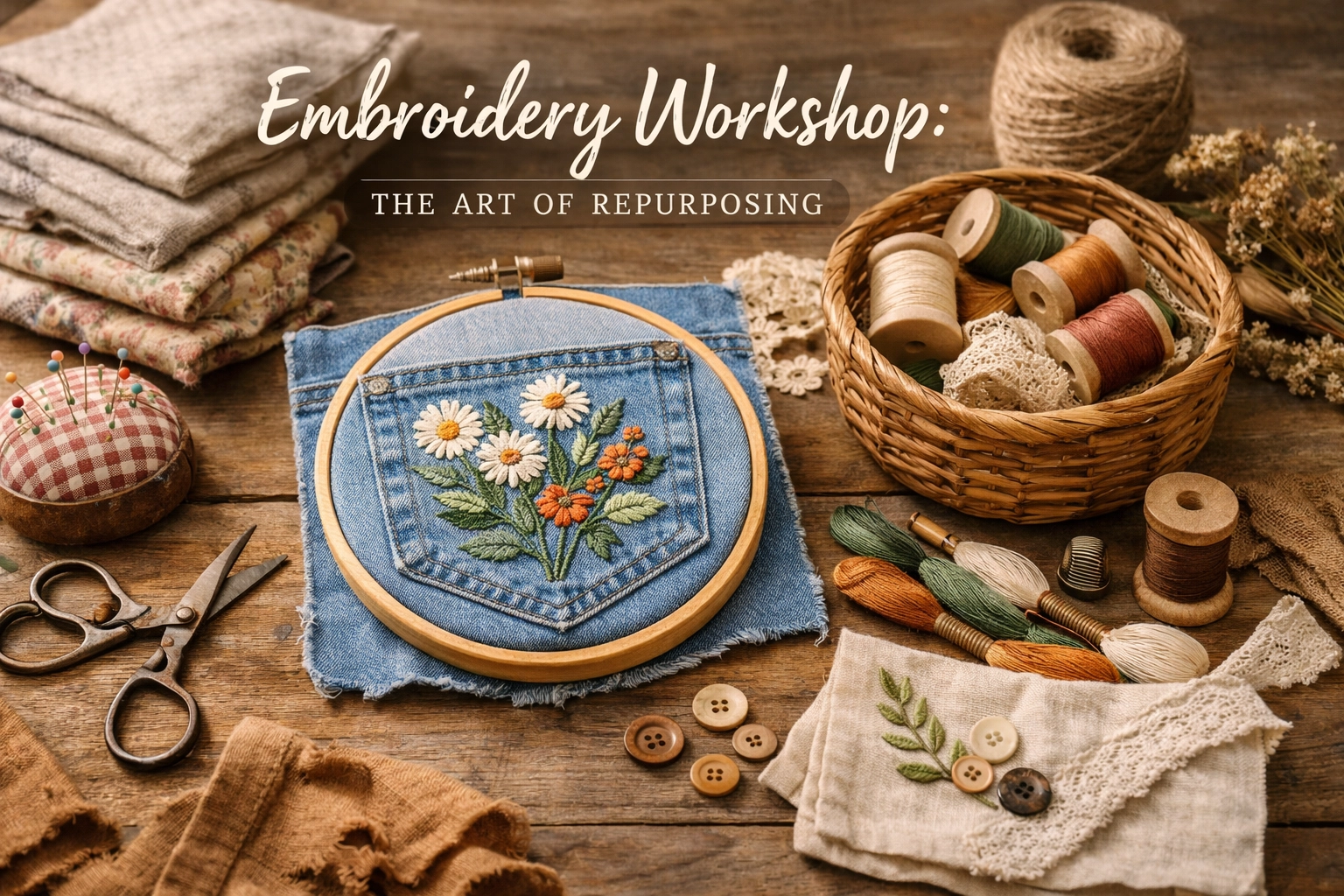 [HERO] Embroidery Workshop: The Art of Repurposing