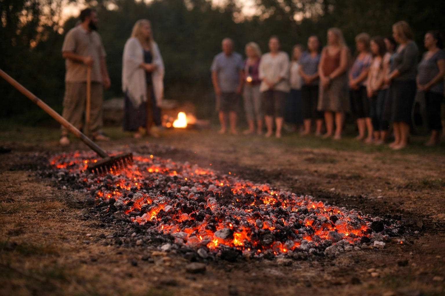 Ceremonial Firewalk Preparation Ceremonial Firewalk Preparation