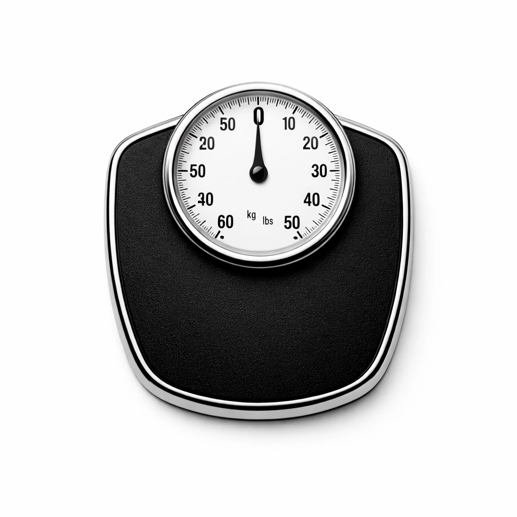 Vintage bathroom scale showing zero weight for psychological thriller books like Stephen King's Elevation.